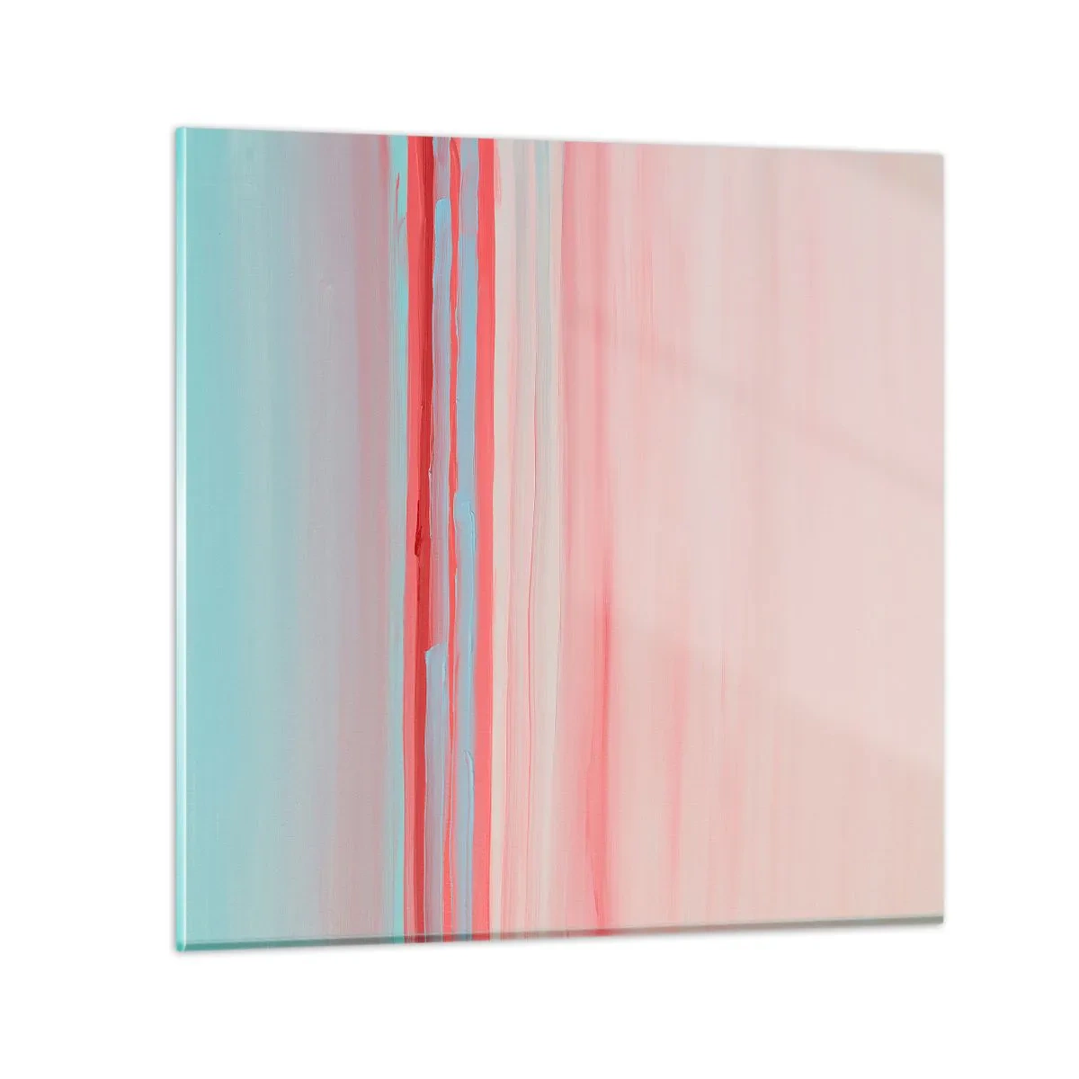 Billede på glas - Abstraktion ved daggry - 70x70 cm