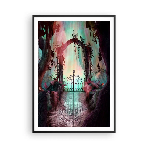Plakat i sort ramme - Hemmelig have - 70x100 cm