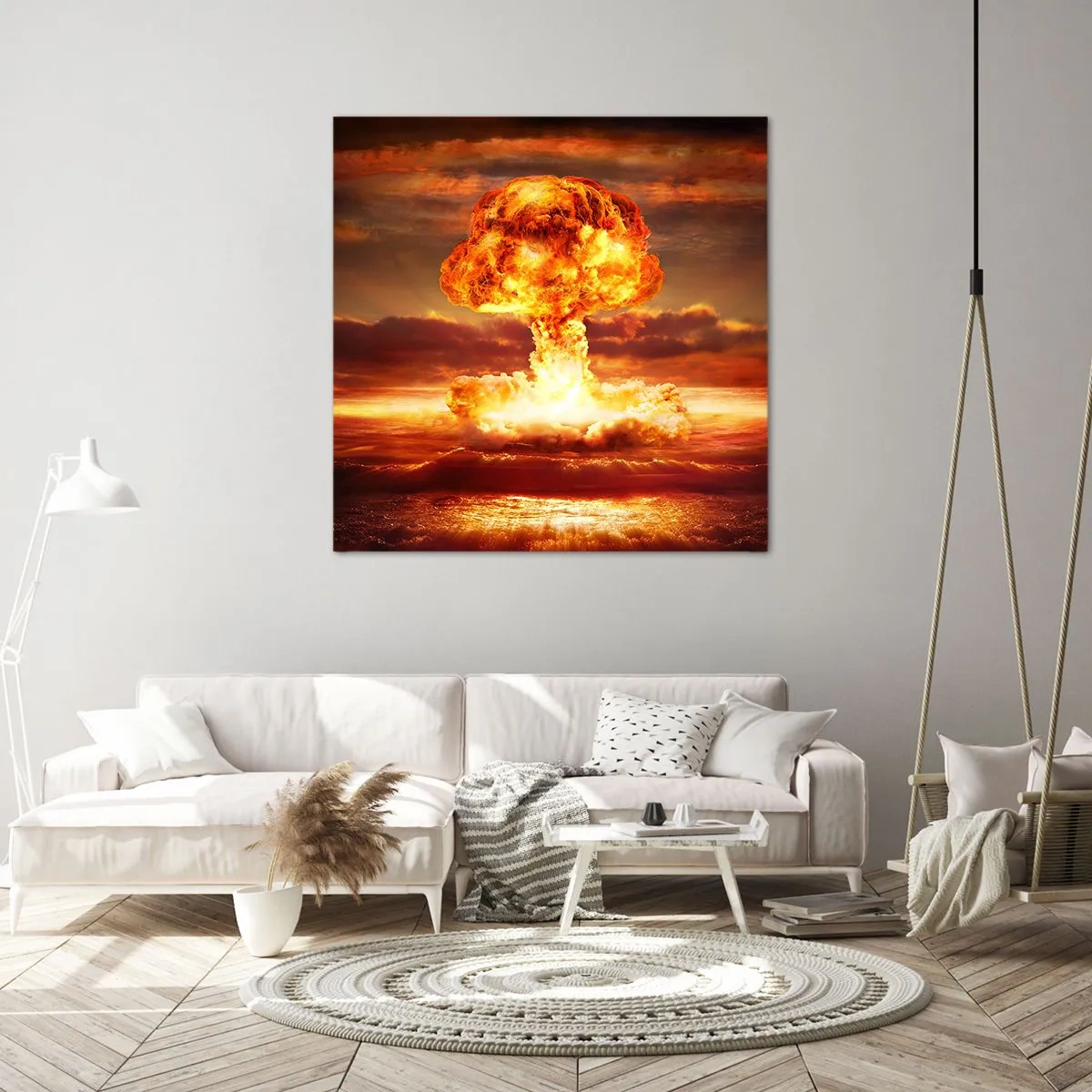 Lærredstryk - Billede på lærred - Og enden vil komme - 60x60 cm