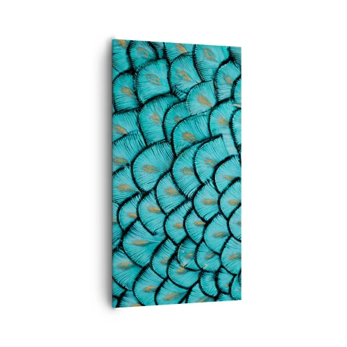 Lærredstryk - Billede på lærred - Den store fjer-galla - 65x120 cm