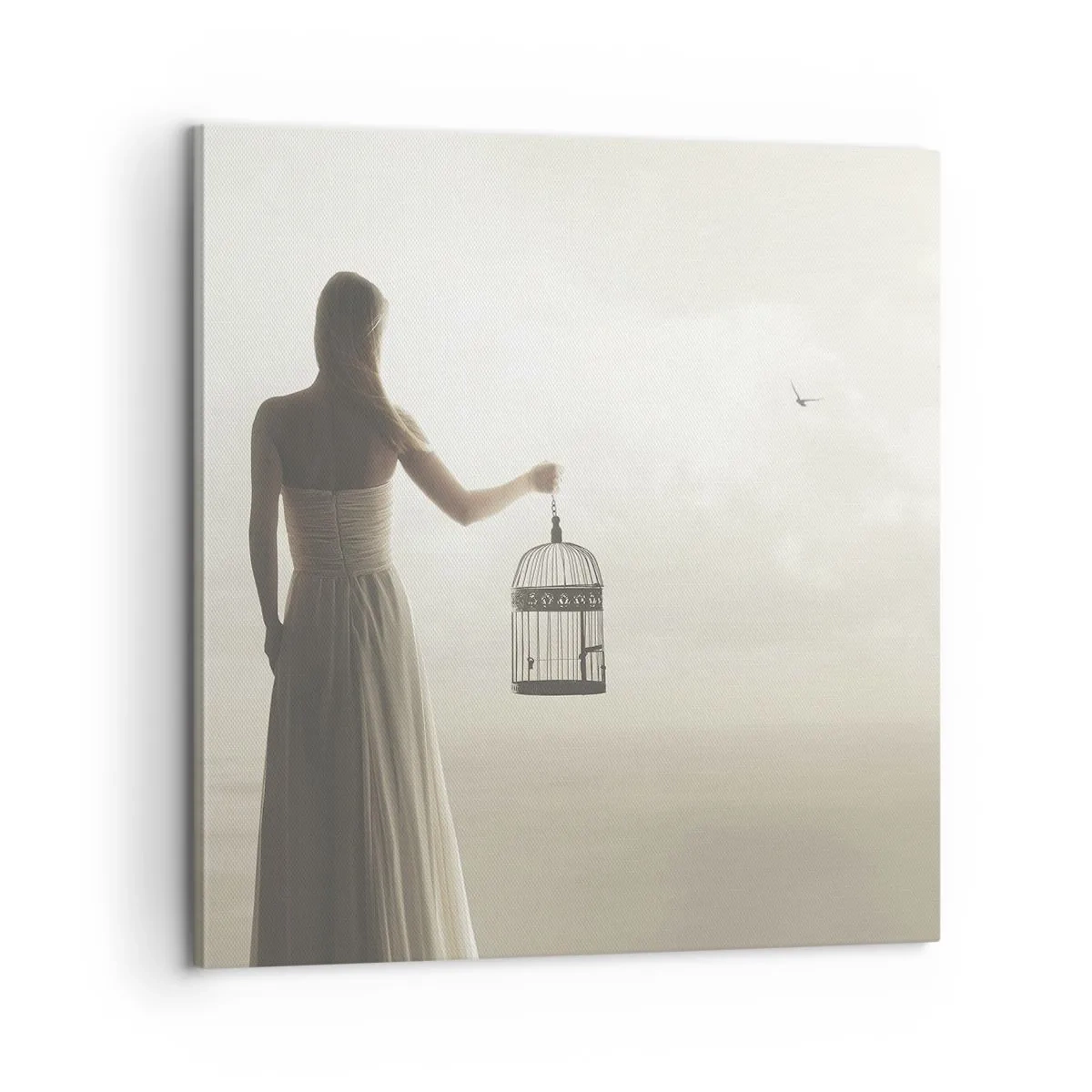 Lærredstryk - Billede på lærred - Vær fri - 60x60 cm