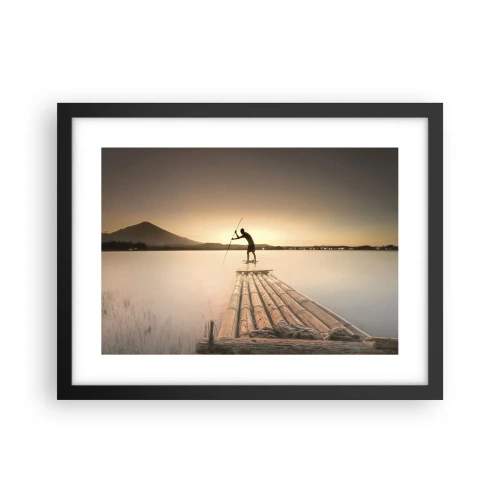 Plakat i sort ramme - Før du hviler - 40x30 cm