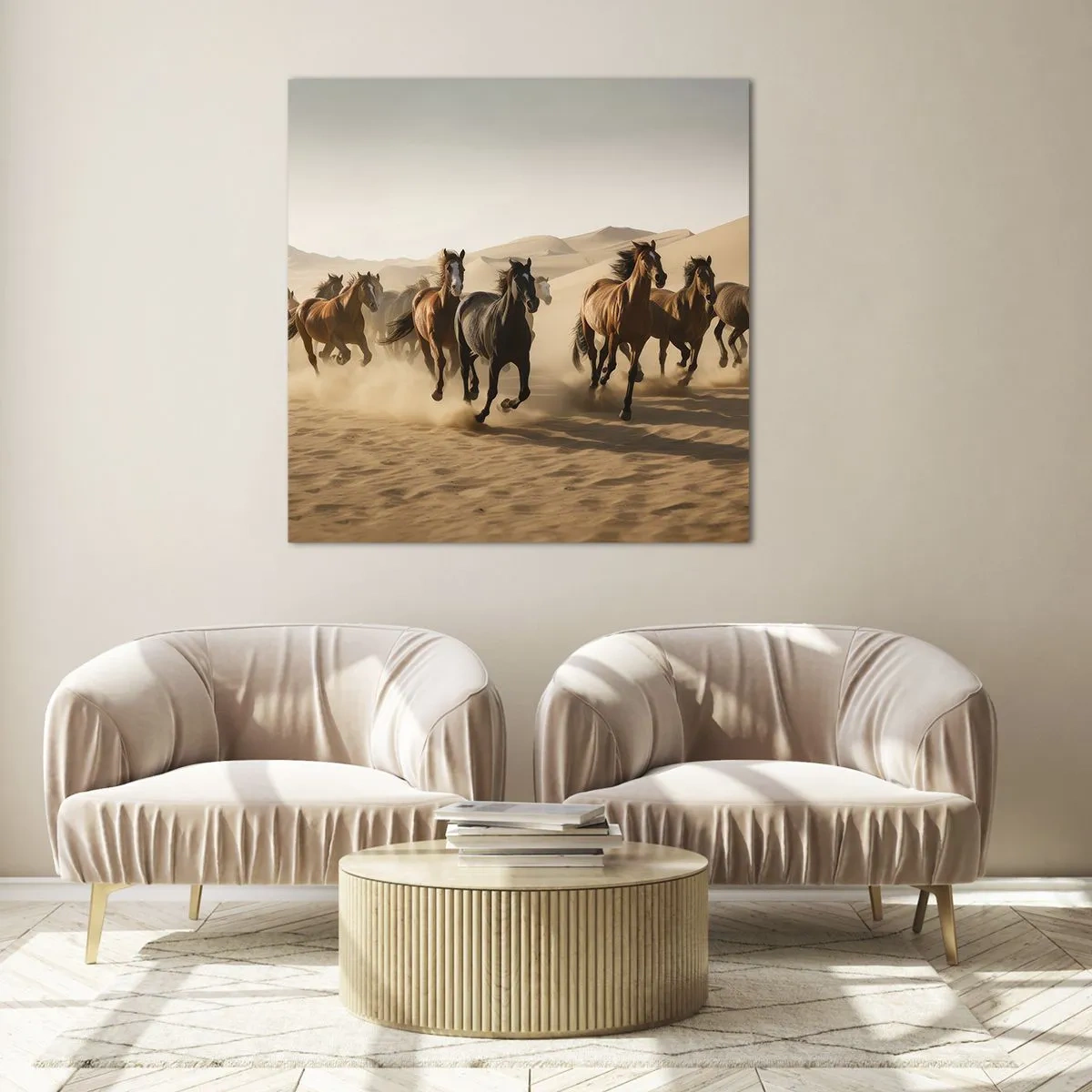 Billede på glas - Fri som vinden - 50x50 cm