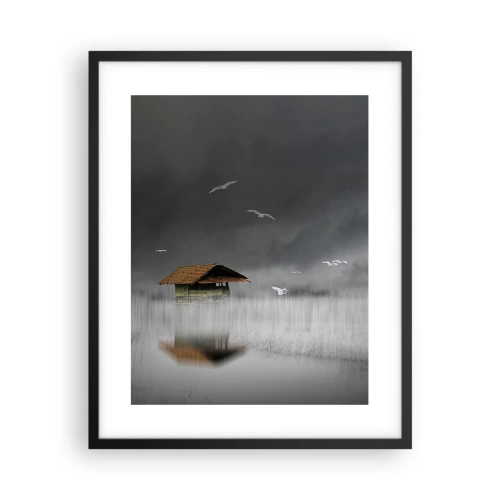 Plakat i sort ramme - Beskyttelse mod regnen - 40x50 cm