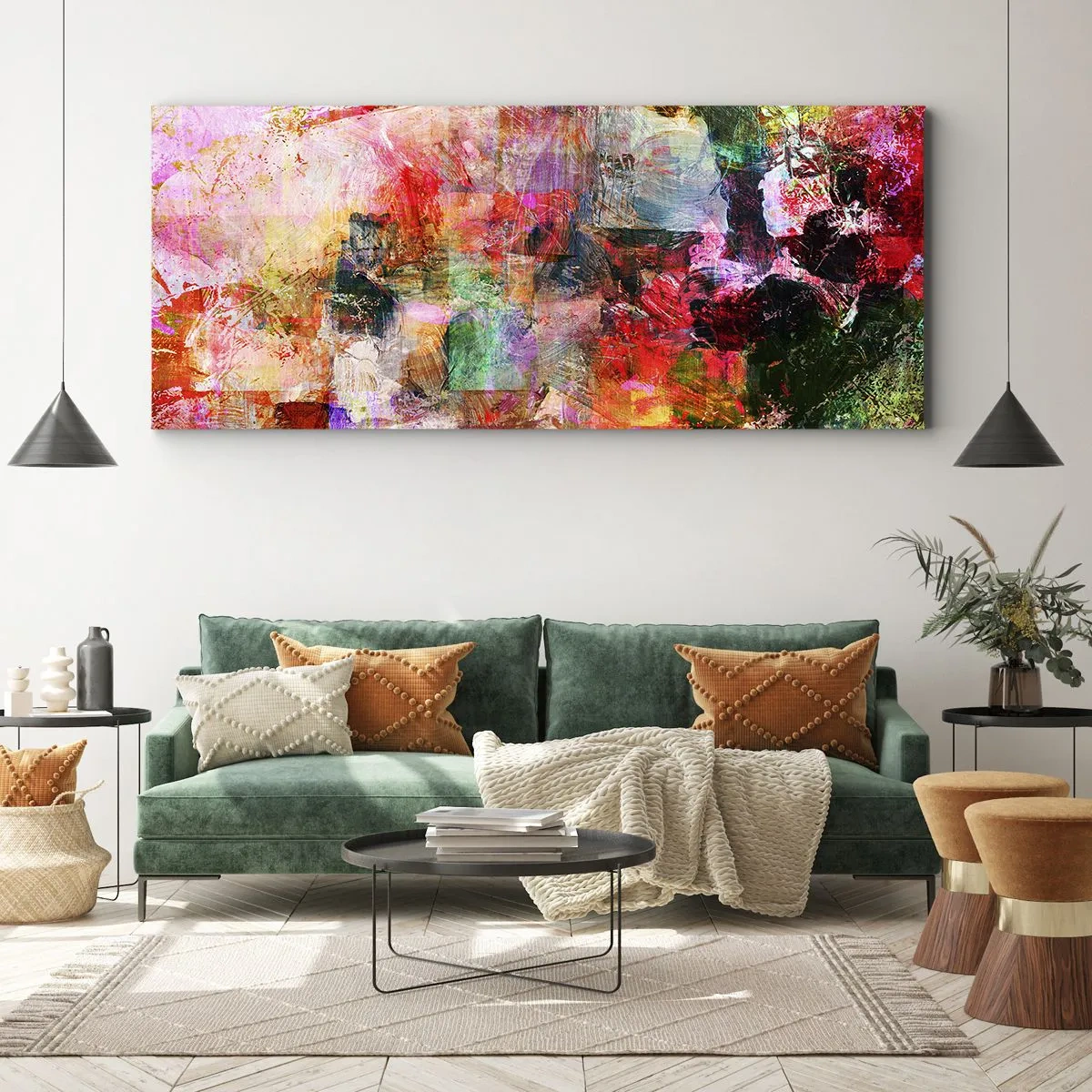 Lærredstryk - Billede på lærred - En rejse gennem de forskellige - 100x40 cm
