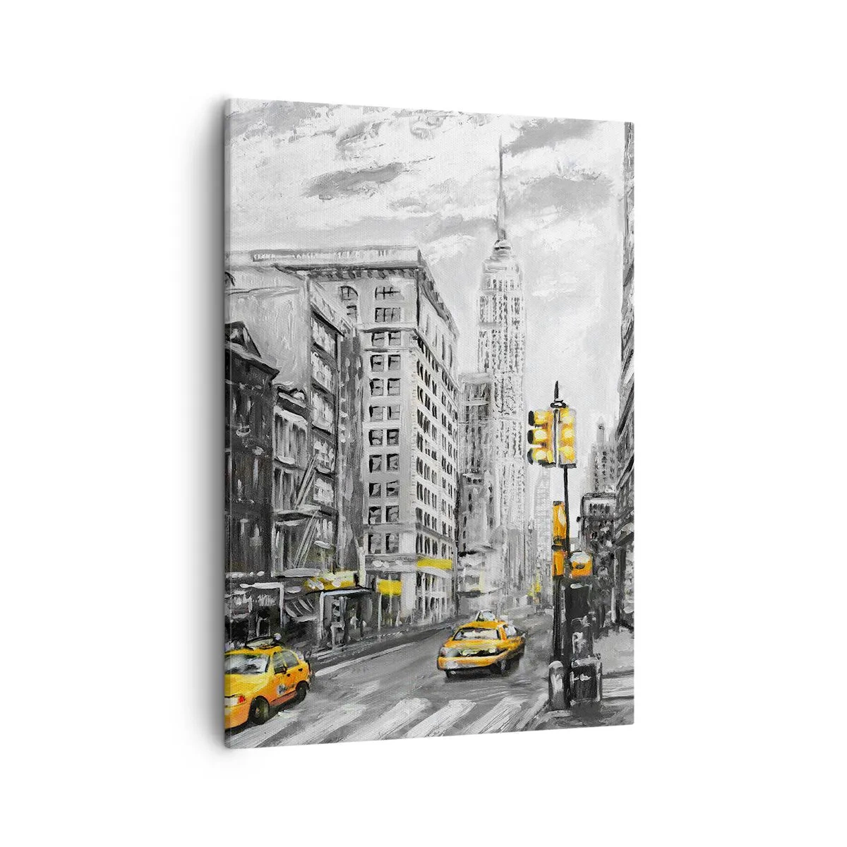 Lærredstryk - Billede på lærred - En fortælling fra New York - 50x70 cm