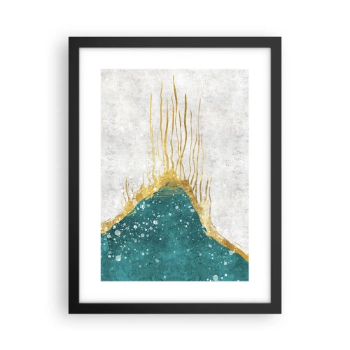 Plakat i sort ramme - Gyldent tidevand - 30x40 cm