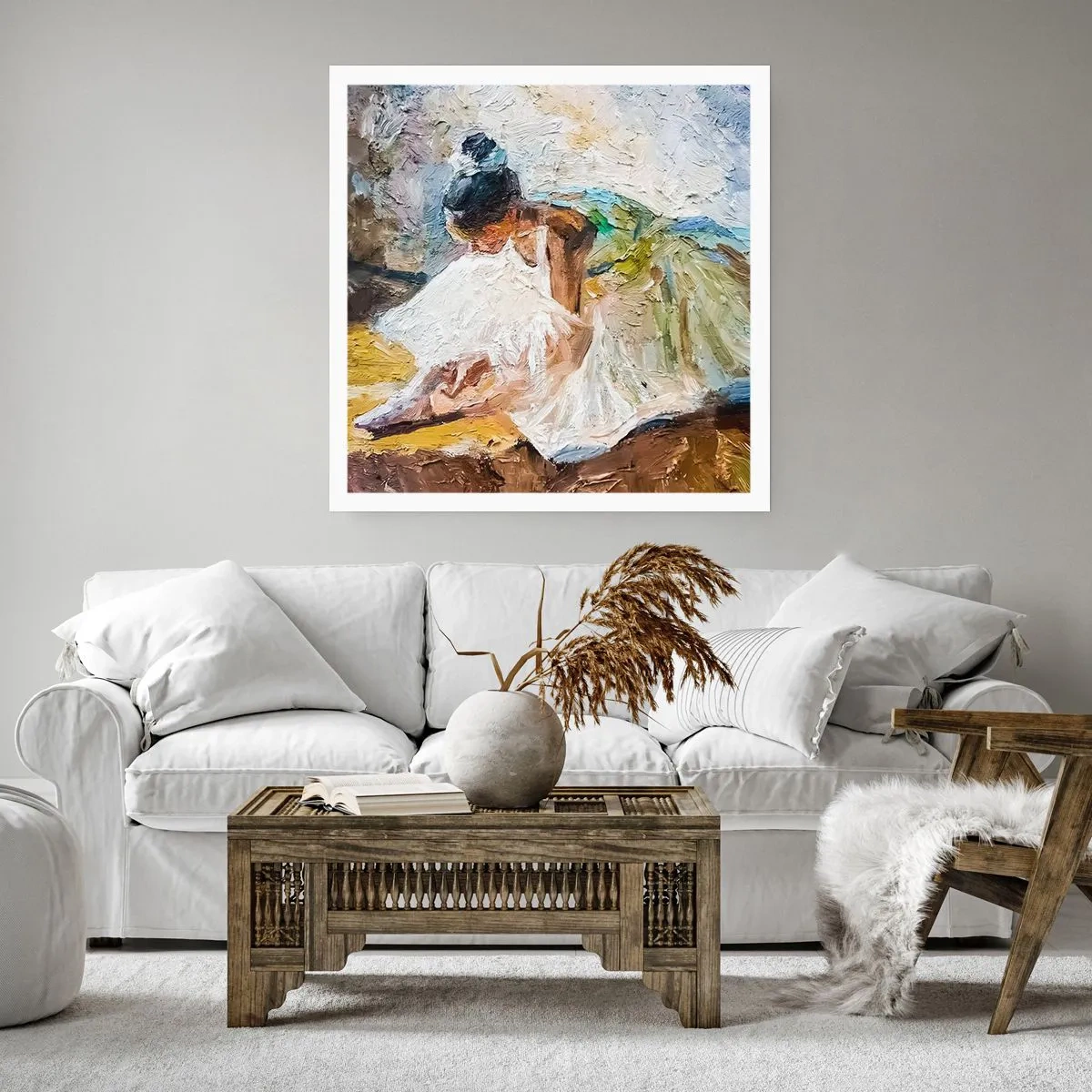 Plakat - Fra et maleri af Degas - 40x40 cm