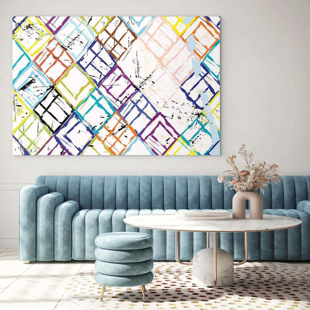 Billede på glas - Celler til udlejning - 100x70 cm