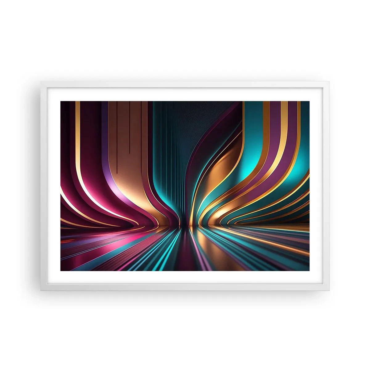 Plakat i hvid ramme - Lysets arkitektur - 70x50 cm