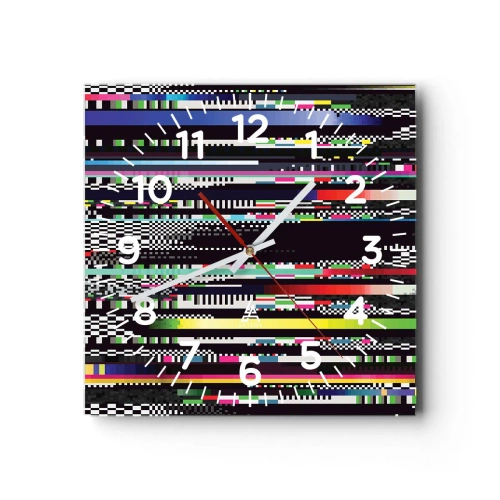 Vægur, Uret - Det kontrollerede billede af virkeligheden - 40x40 cm