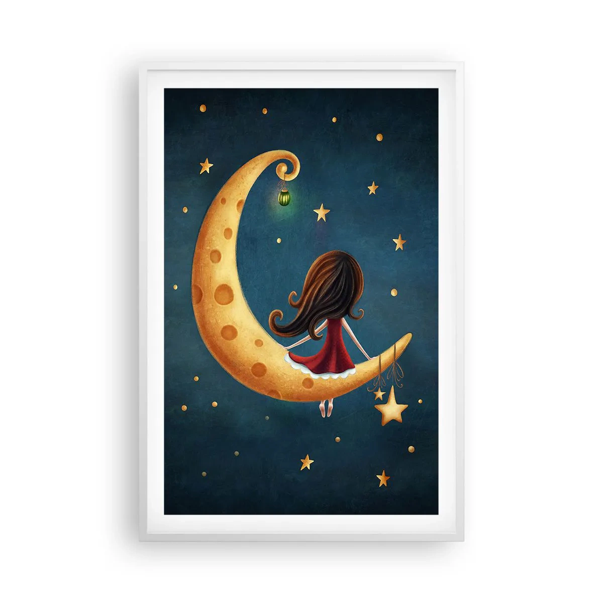 Plakat i hvid ramme - Der var engang... - 61x91 cm