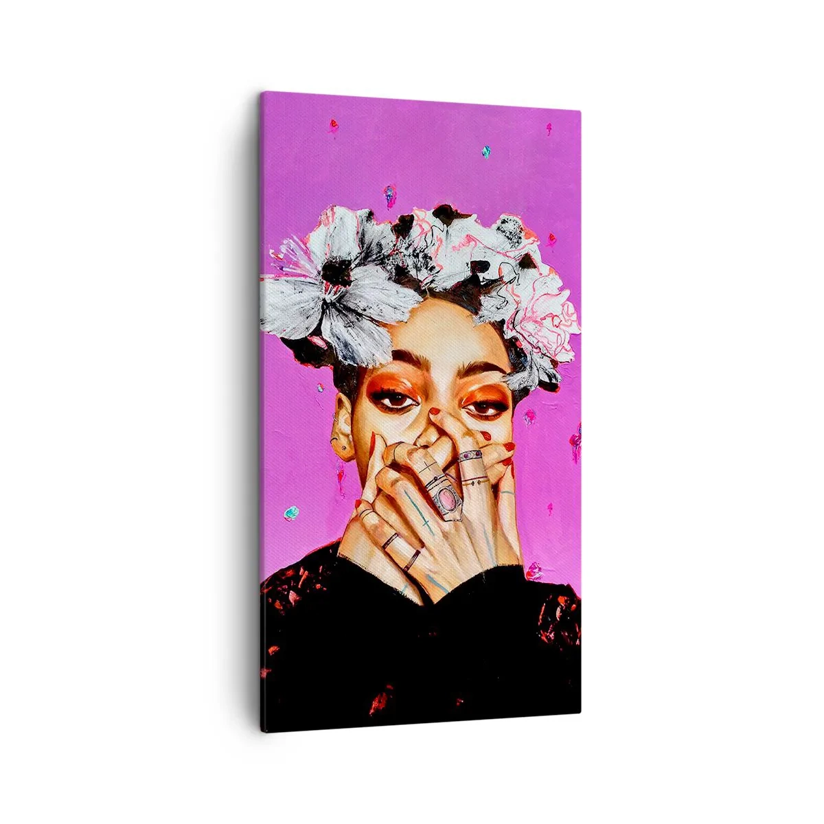 Lærredstryk - Billede på lærred - En smule skør - 45x80 cm