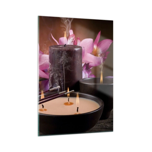 Billede på glas - Rydde sindet, berolige kroppen - 50x70 cm