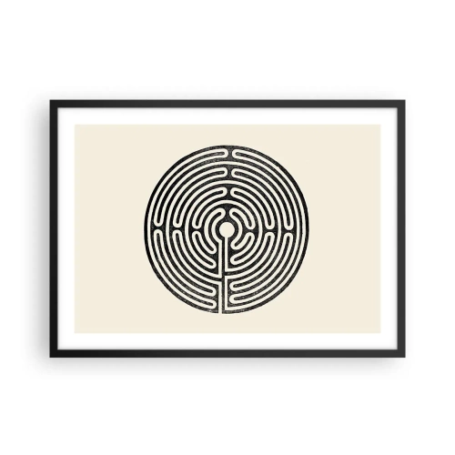 Plakat i sort ramme - Mystisk orden - 70x50 cm