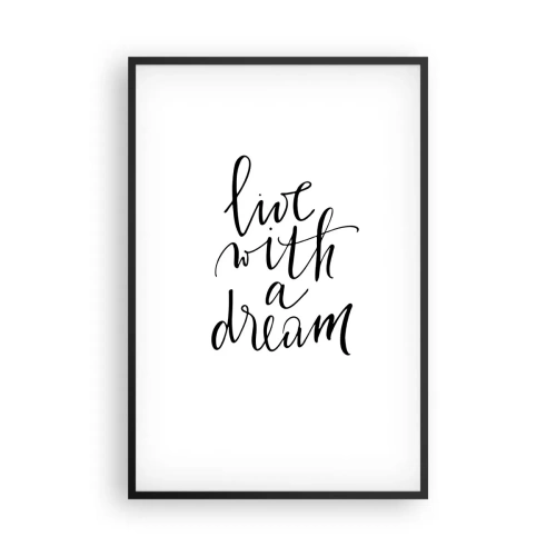 Plakat i sort ramme - Of course - 61x91 cm