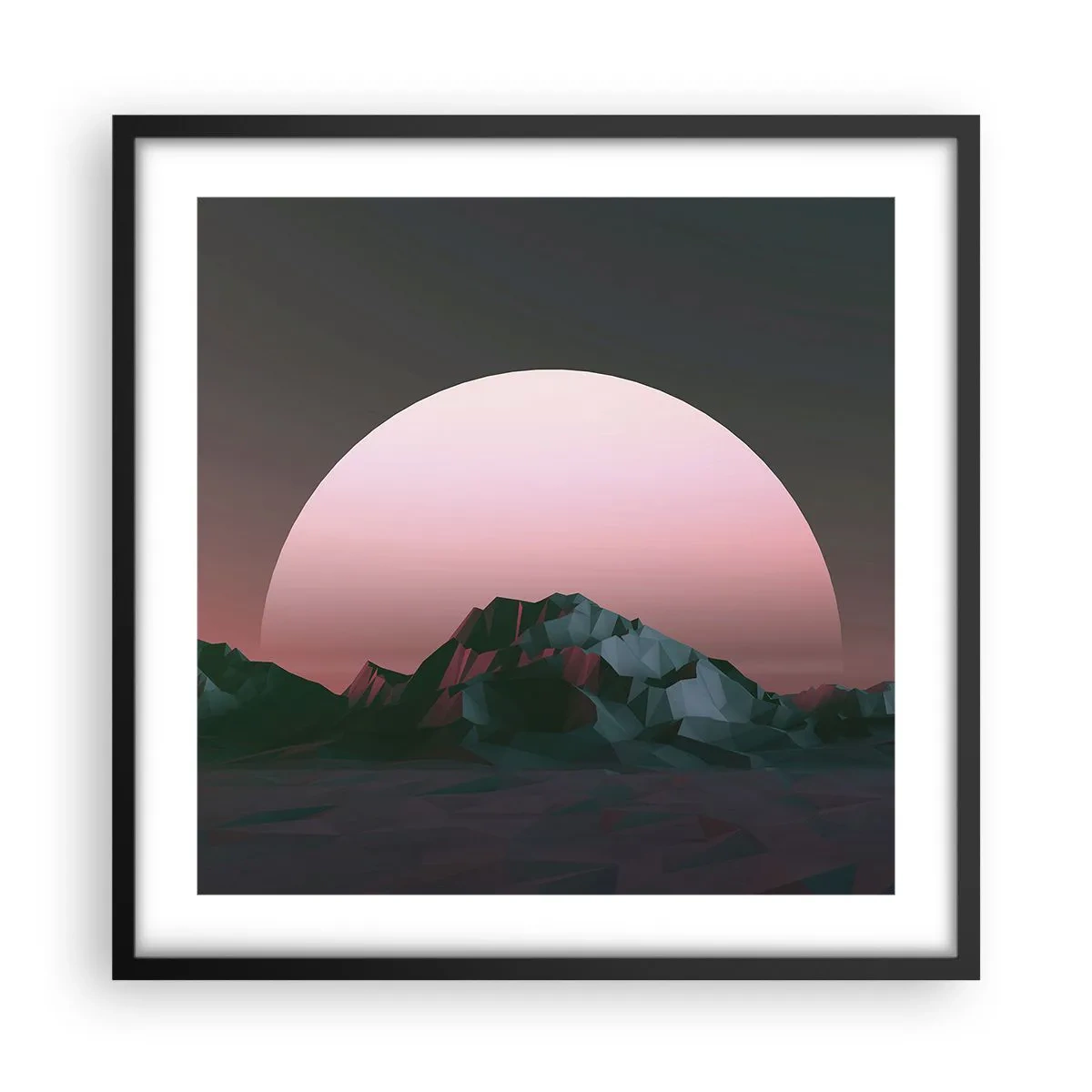 Plakat i sort ramme - I en nabogalakse - 50x50 cm