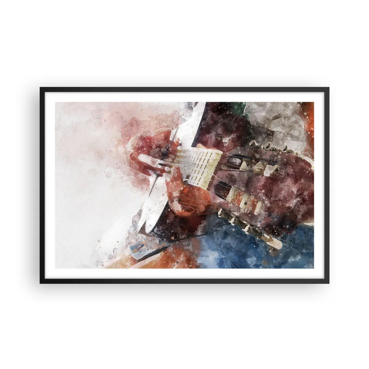 Plakat i sort ramme - Og hvad synes du? - 91x61 cm
