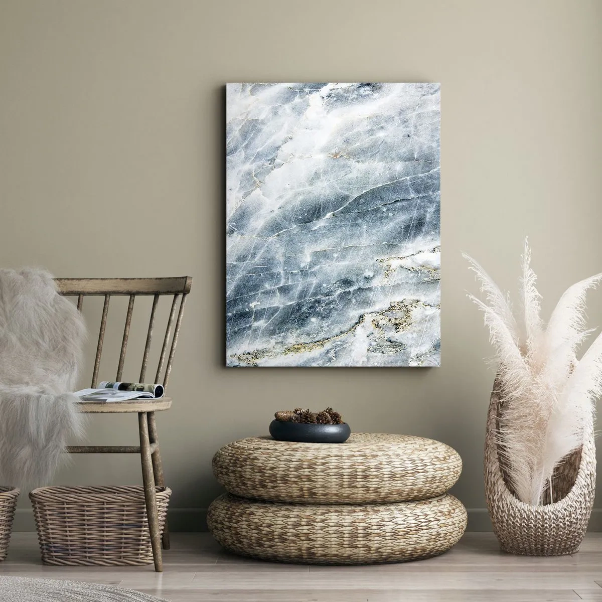 Lærredstryk - Billede på lærred - Isverden - 50x70 cm