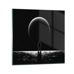 Billede på glas - Ansigt til ansigt - 70x70 cm