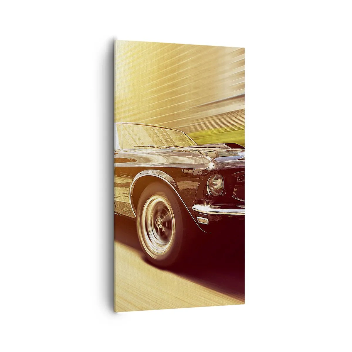 Lærredstryk - Billede på lærred - 1967 - en legende vender tilbage - 65x120 cm