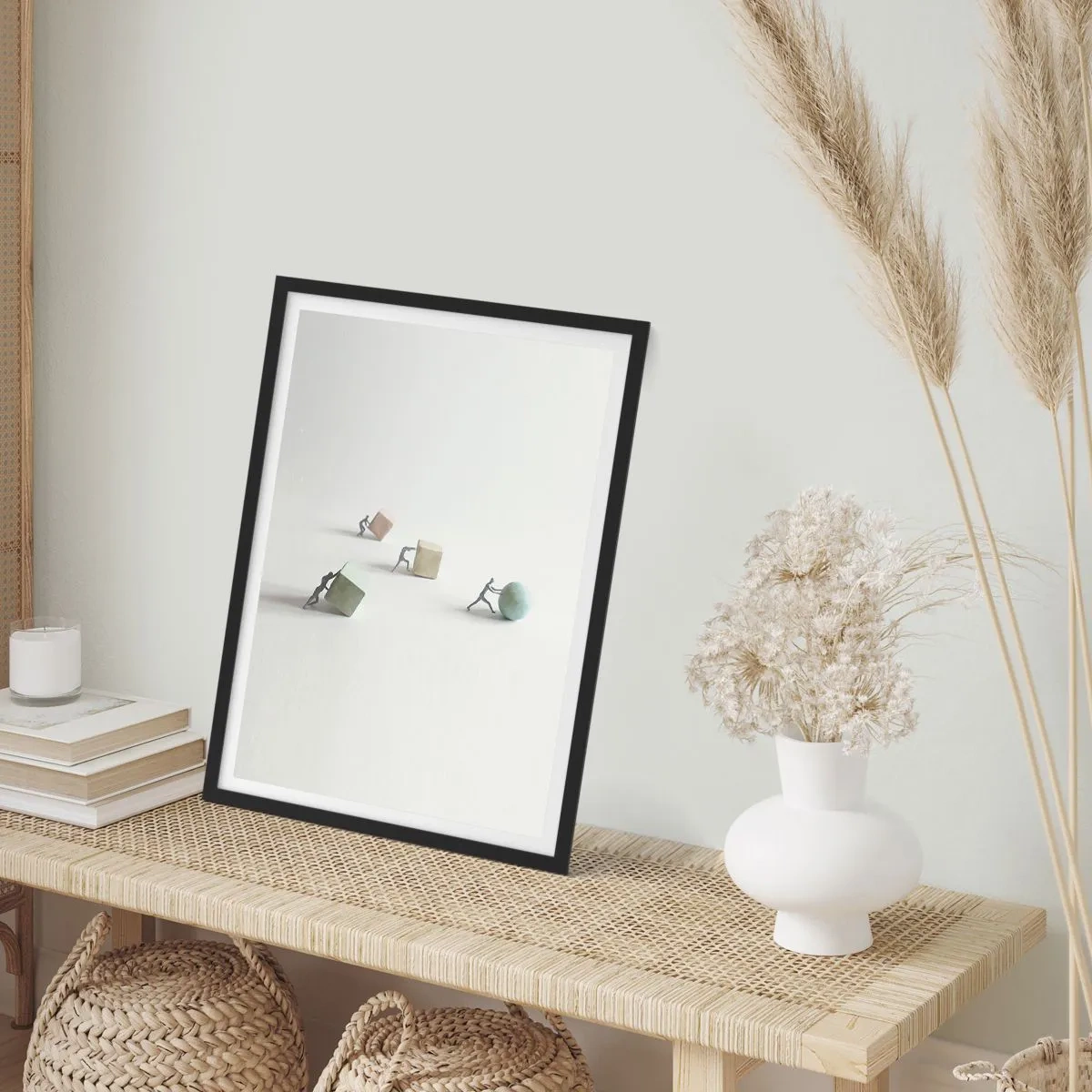 Plakat i sort ramme - Selve livet - 70x100 cm