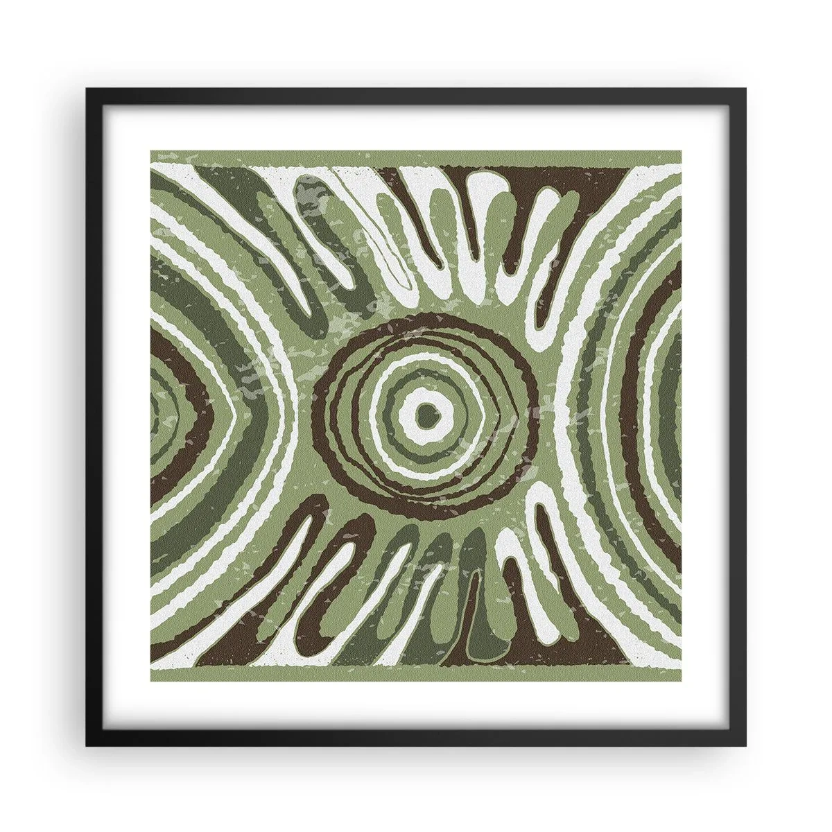 Plakat i sort ramme - Eksplosion af følelser - 50x50 cm