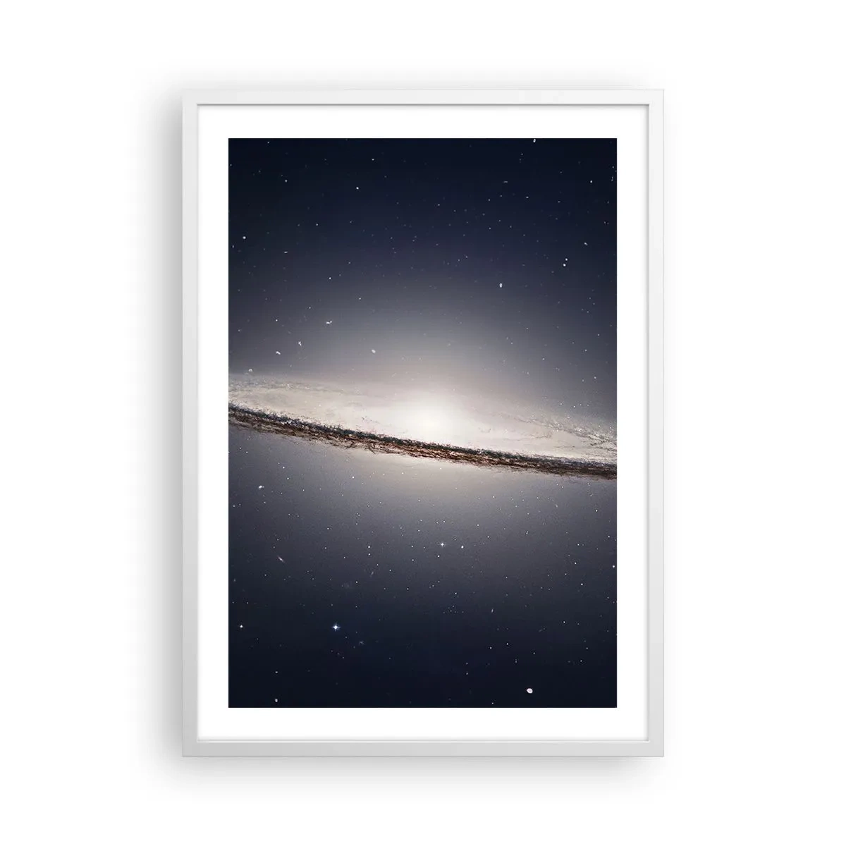 Plakat i hvid ramme - Der var engang i en galakse langt, langt borte.... - 50x70 cm