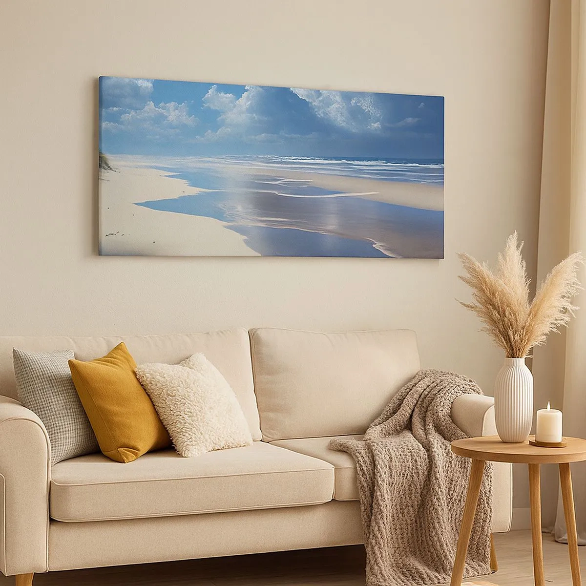Lærredstryk - Billede på lærred - Ferie i paradis - 100x40 cm