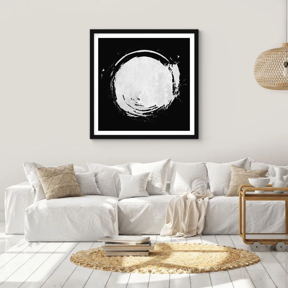 Plakat i sort ramme - Den gode vej ud - 50x50 cm