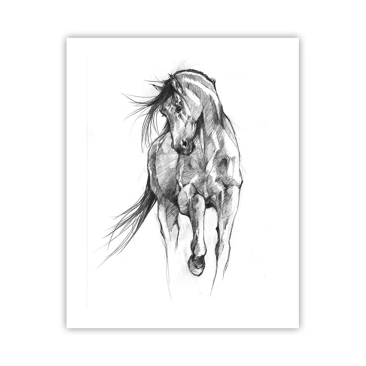 Plakat - I en yndefuld trav - 40x50 cm