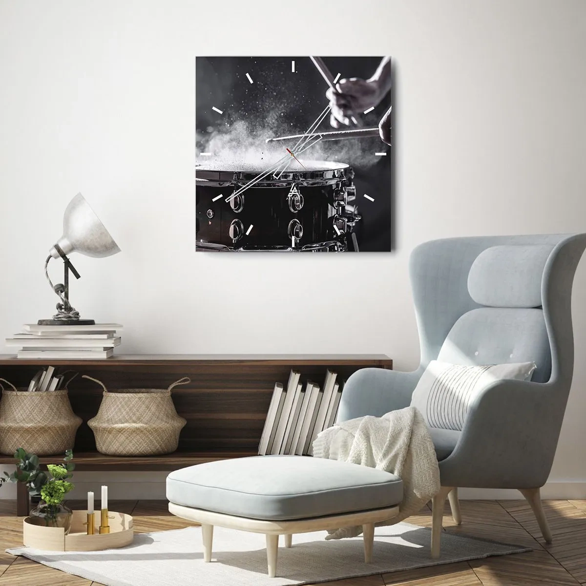 Vægur, Uret - Musikkens puls - 40x40 cm