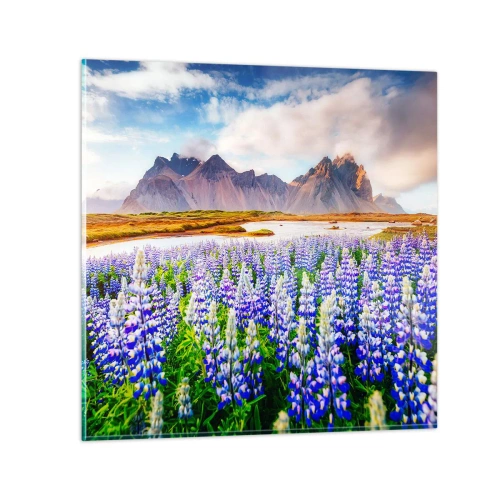 Billede på glas - Styrke og strenghed ved siden af blidhed - 30x30 cm