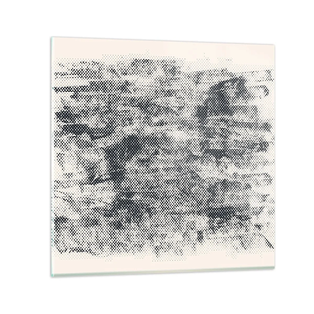 Billede på glas - Tågeagtig sammensætning - 70x70 cm