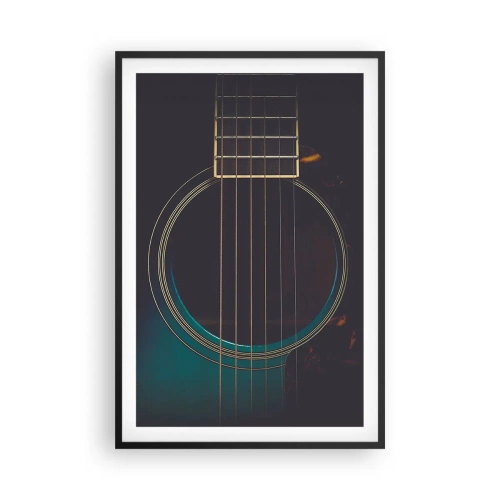Plakat i sort ramme - Et øjeblik før det lyder - 61x91 cm