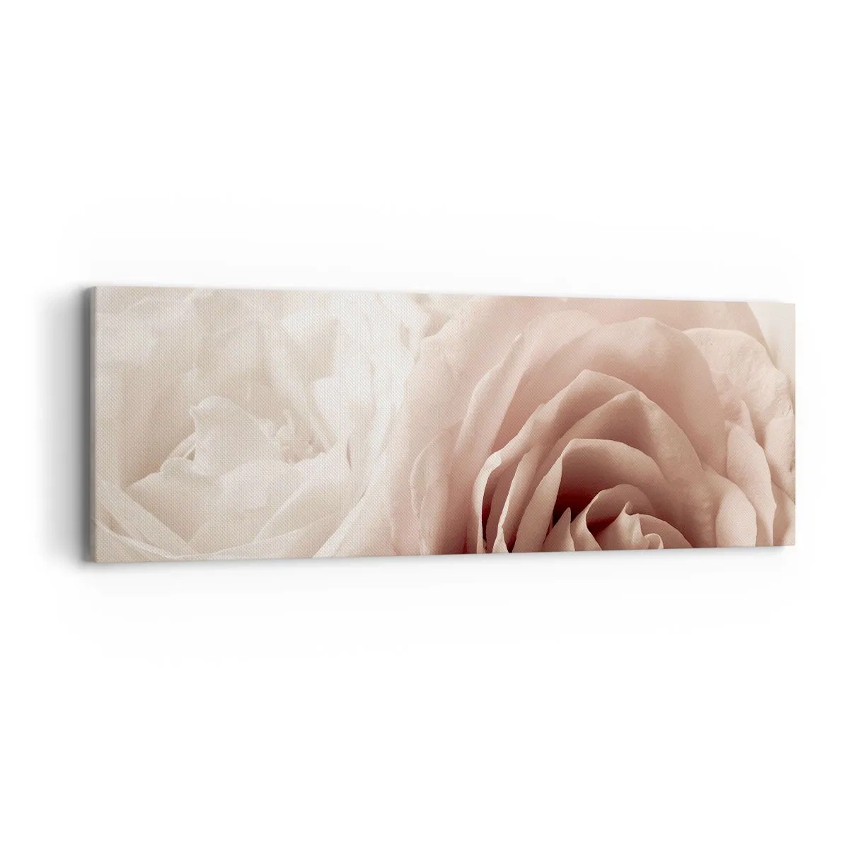 Lærredstryk - Billede på lærred - I rosens hjerte - 90x30 cm
