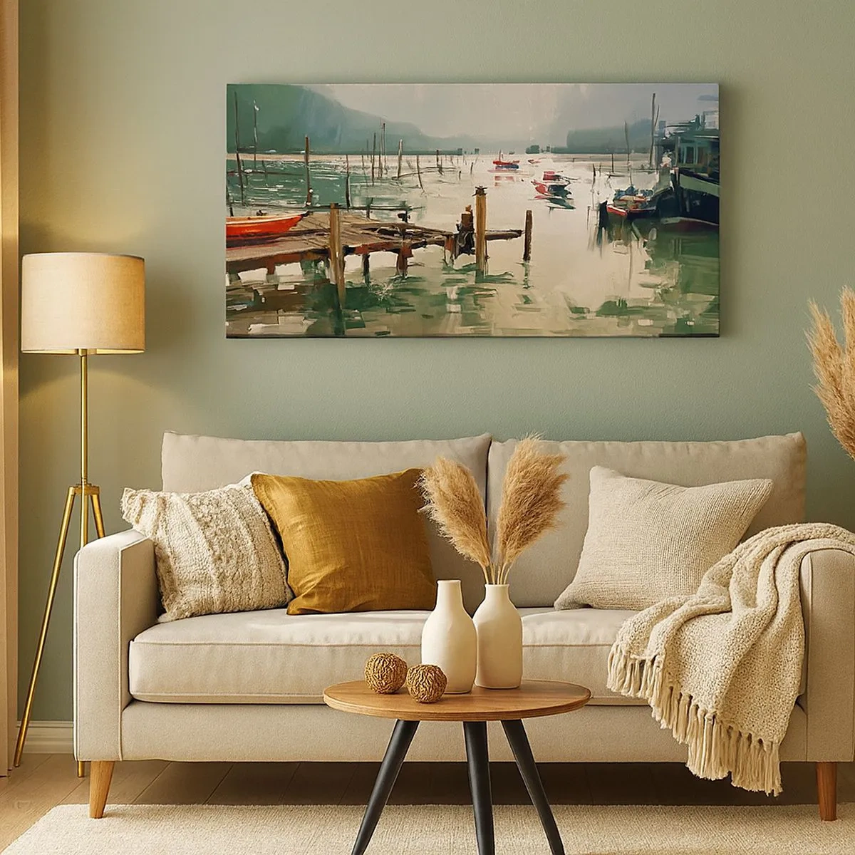 Lærredstryk - Billede på lærred - Dækket af en smeltet måne - 100x40 cm