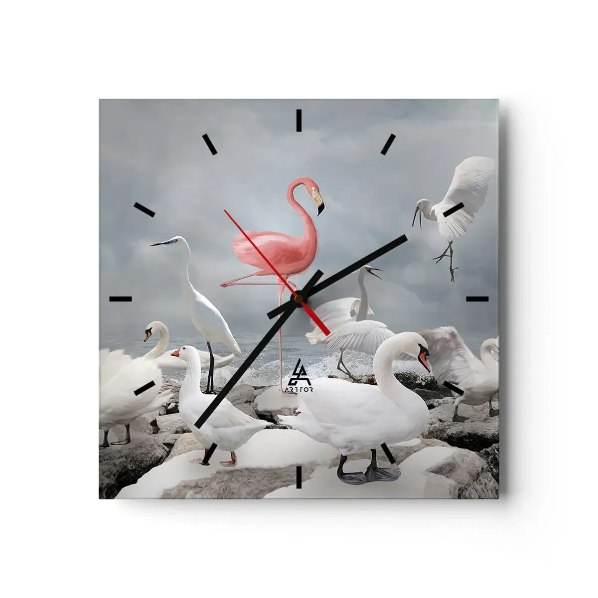 Vægur, Uret - Hvor kommer jeg fra? - 30x30 cm