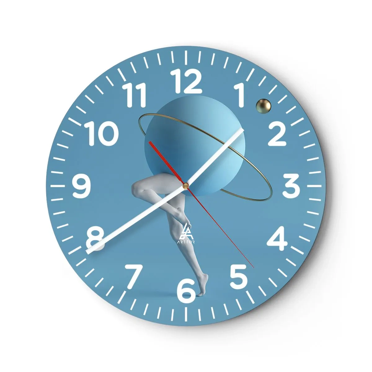 Vægur, Uret - Og planeterne går amok - 40x40 cm