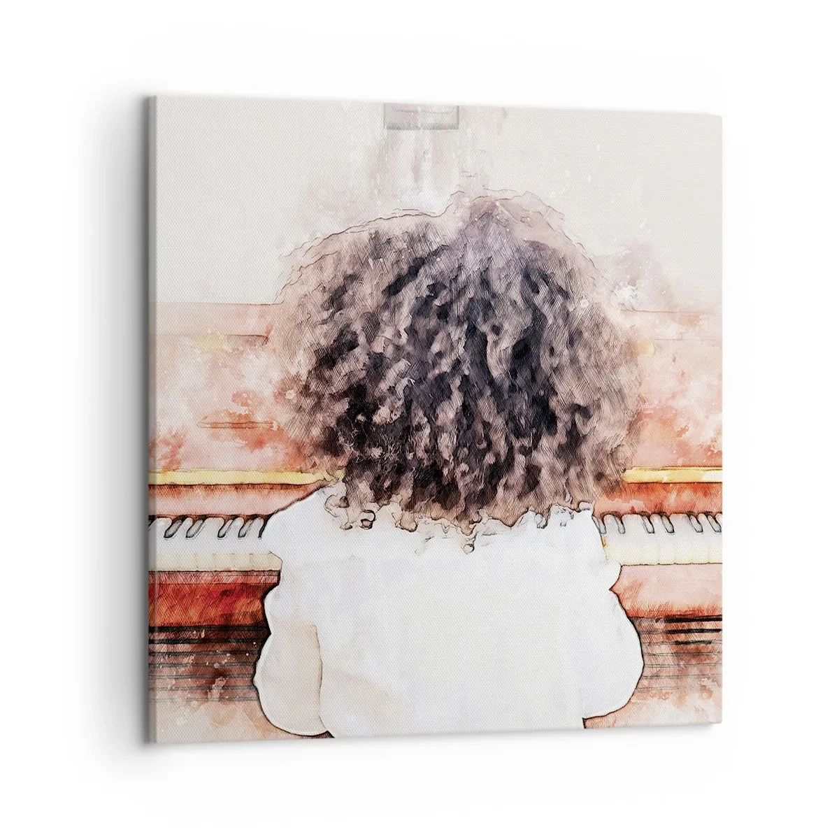 Lærredstryk - Billede på lærred - i et ny verden - 50x50 cm