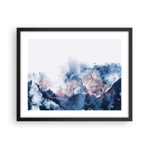 Plakat i sort ramme - Dette er toppene! - 50x40 cm