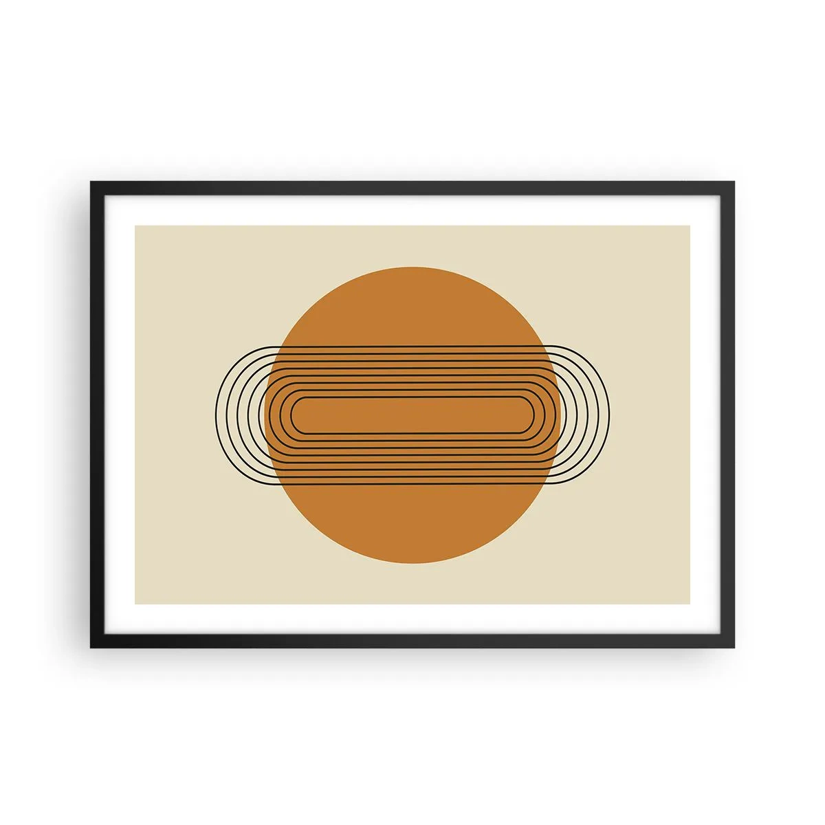 Plakat i sort ramme - Den perfekte plan - 70x50 cm