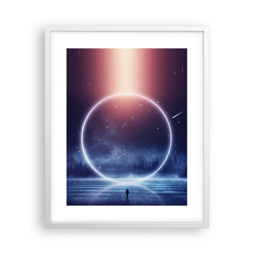 Plakat i hvid ramme - De er allerede her... - 40x50 cm