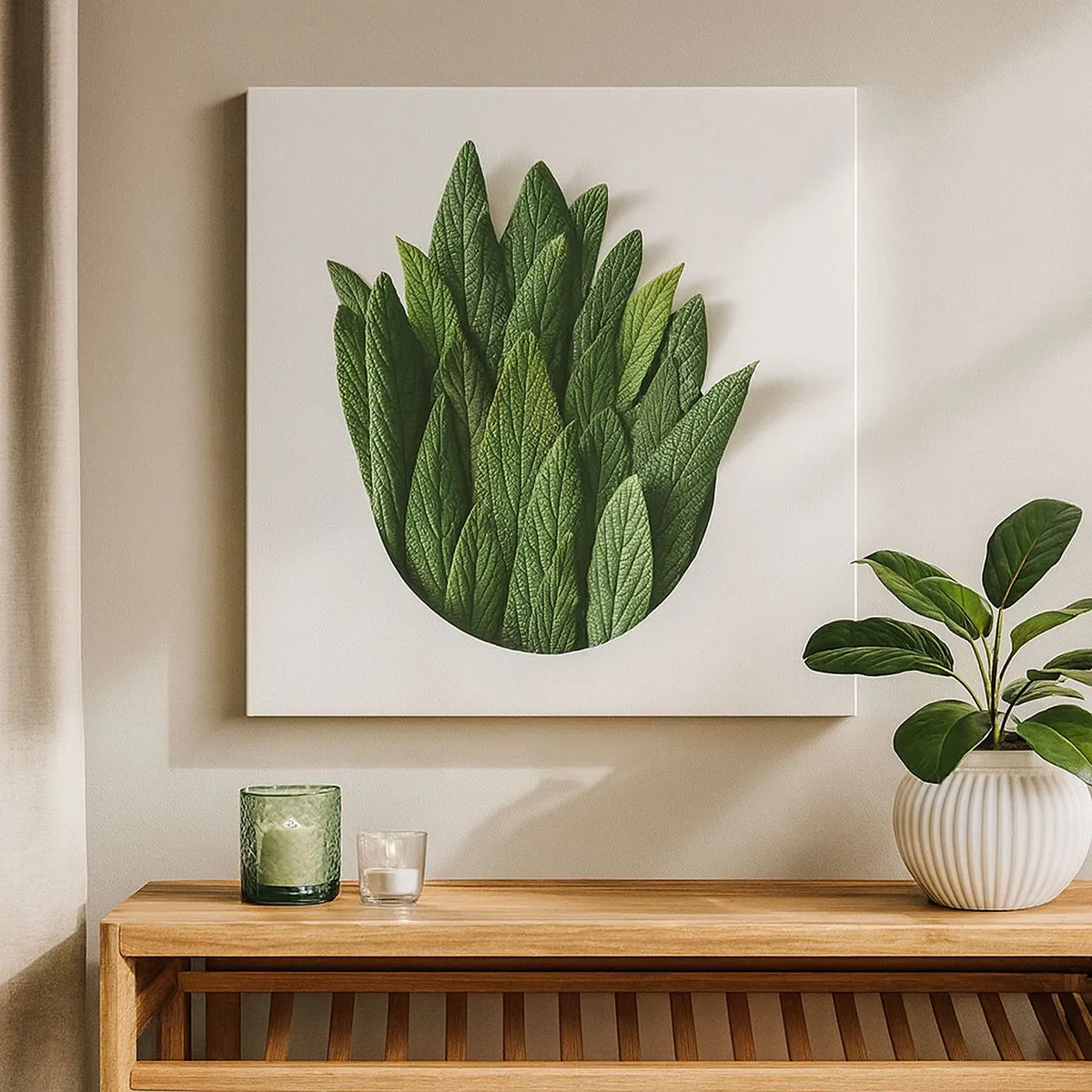 Lærredstryk - Billede på lærred - Uhæmmet nysgerrighed - 30x30 cm