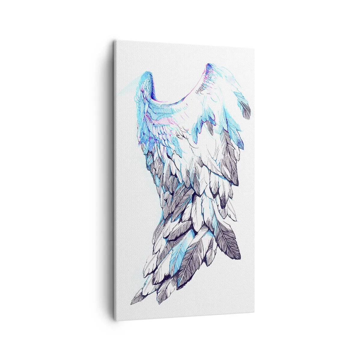 Lærredstryk - Billede på lærred - Jeg har brug for vinger - 45x80 cm