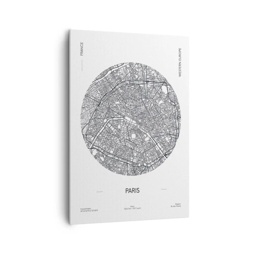 Lærredstryk - Billede på lærred - Paris' anatomi - 70x100 cm