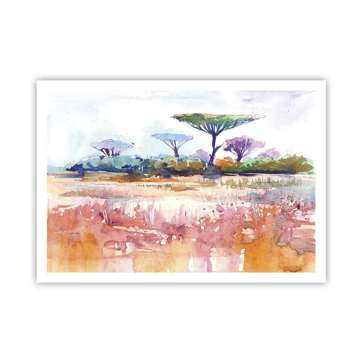Plakat - Savannens farver - 100x70 cm
