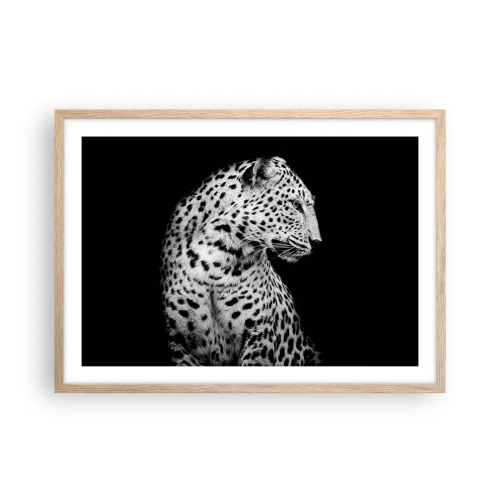 Plakat i ramme af lyst egetræ - Den rigtige profil er perfekt! - 70x50 cm