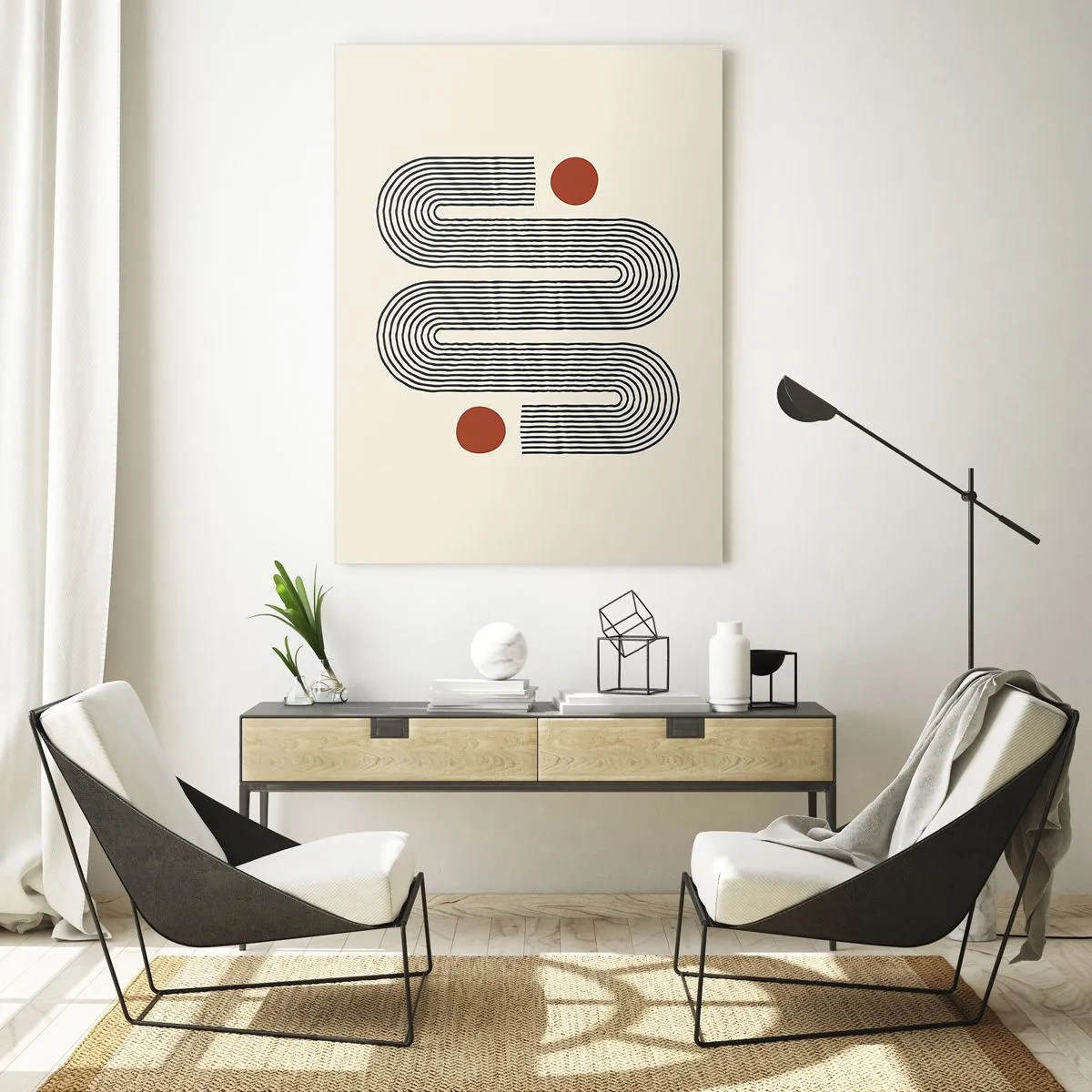 Billede på glas - Fra start til slut - 70x100 cm