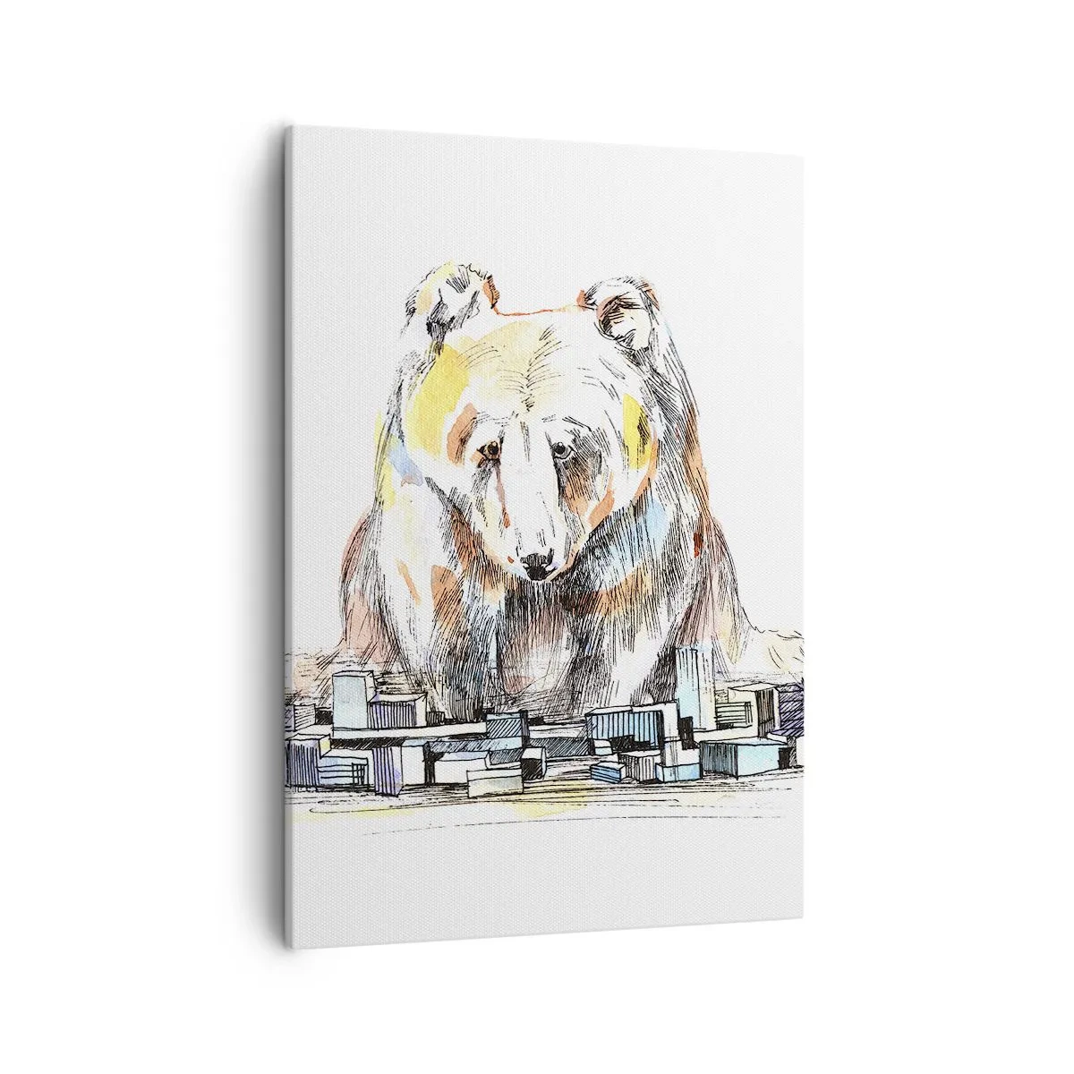 Lærredstryk - Billede på lærred - Hvordan kan man leve på den måde? - 50x70 cm